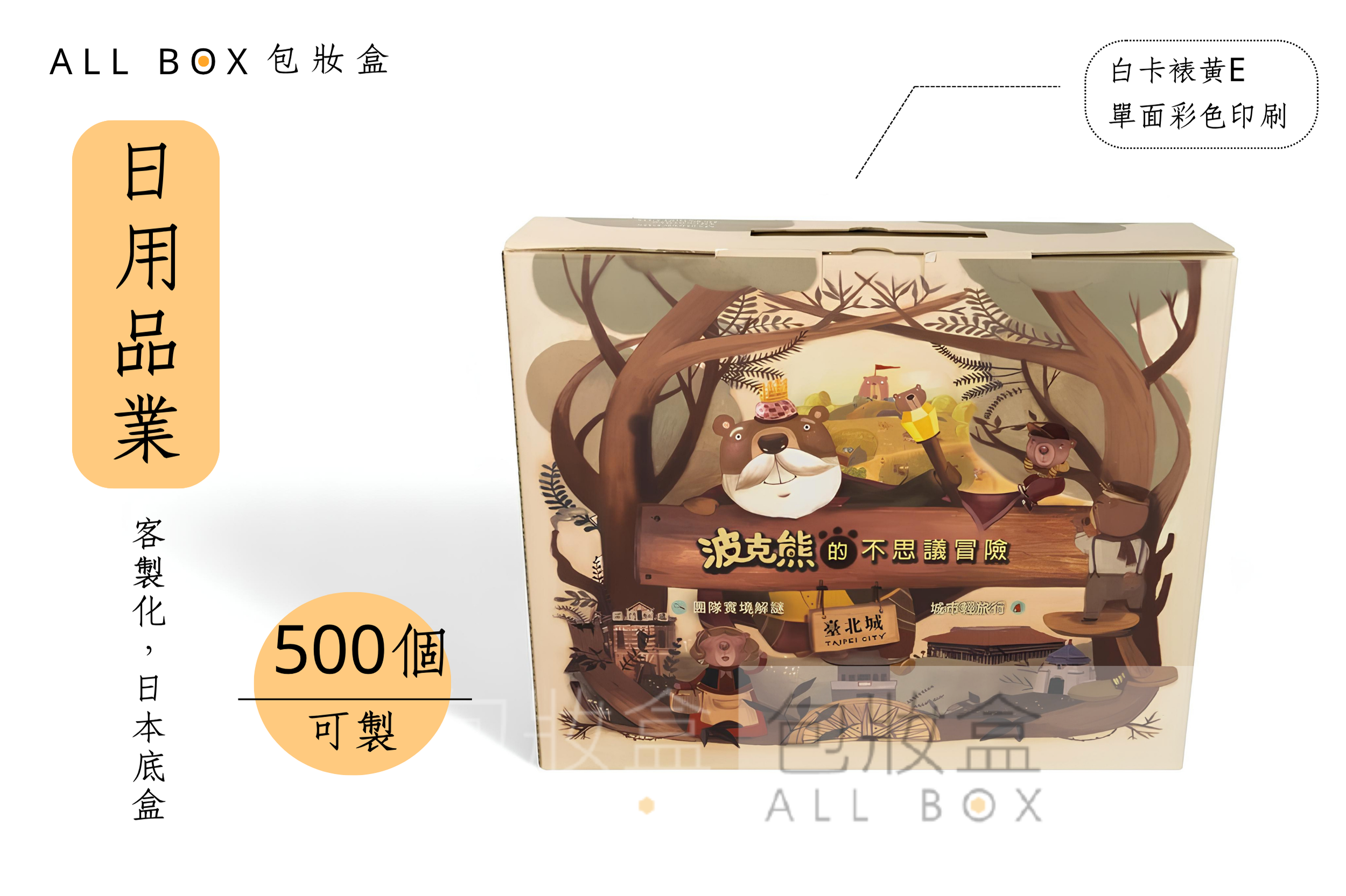 《日用品業愛用包裝》波克熊實境解謎包裝盒