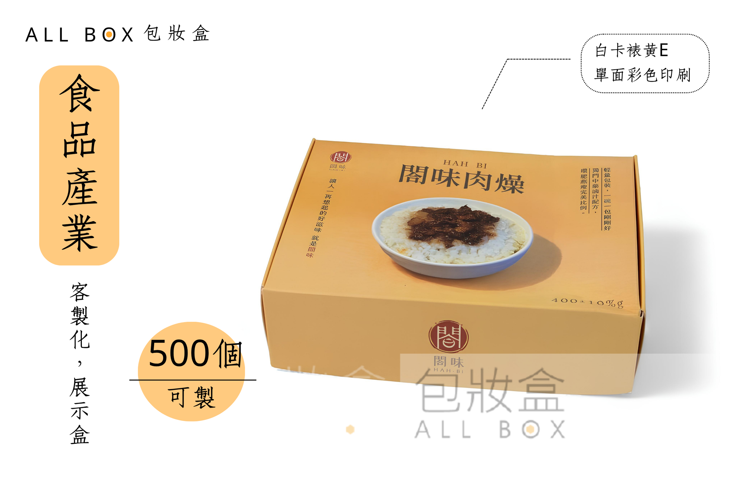 《食品業愛用包裝盒》閤味肉燥食品禮盒