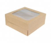 《A-EN11》50入6吋牛皮開窗L型展示盒【平裝出貨】